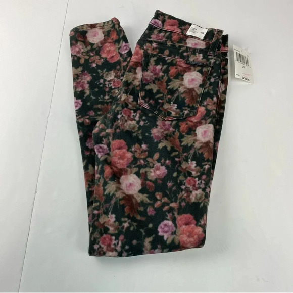 Hudson Womens 25 Midrise Nico Super Skinny Ankle Floral Jeans NWT MSRP $229 - Picture 2 of 9